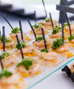 Chilis mangós üvegtészta királyrákkal