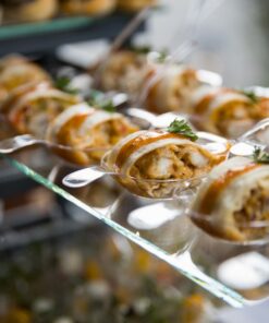 Mini csirkés quesadilla salsával