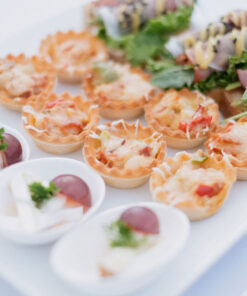 Szalámis mini quiche