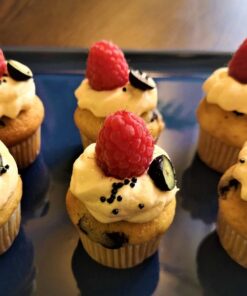 Málnahabos csokidarás mini muffin