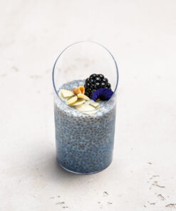 Spirulinás tápióka puding